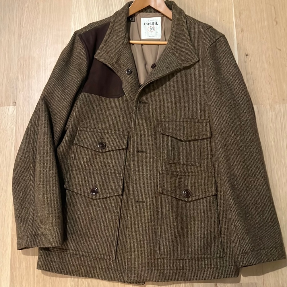 Fossil men’s wool jacket, size large
